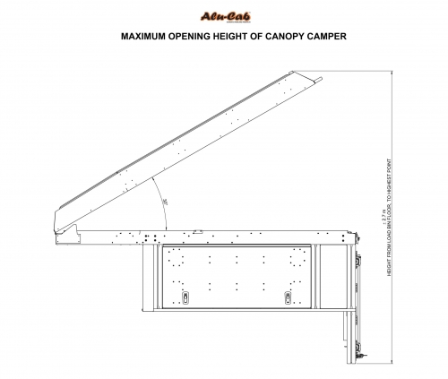 Alucab Extra Cab Canopy Camper Deluxe Unit – Silver