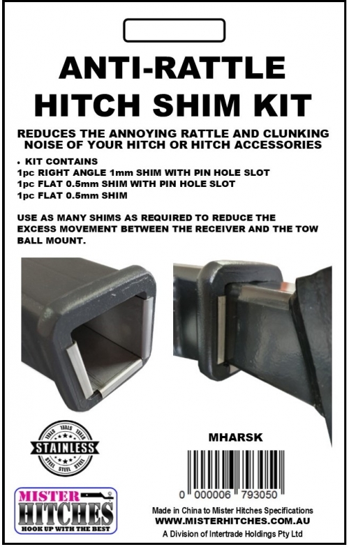 Anti-Rattle Hitch Shim Kit 3PC Stainless Steel – Mister Hitches