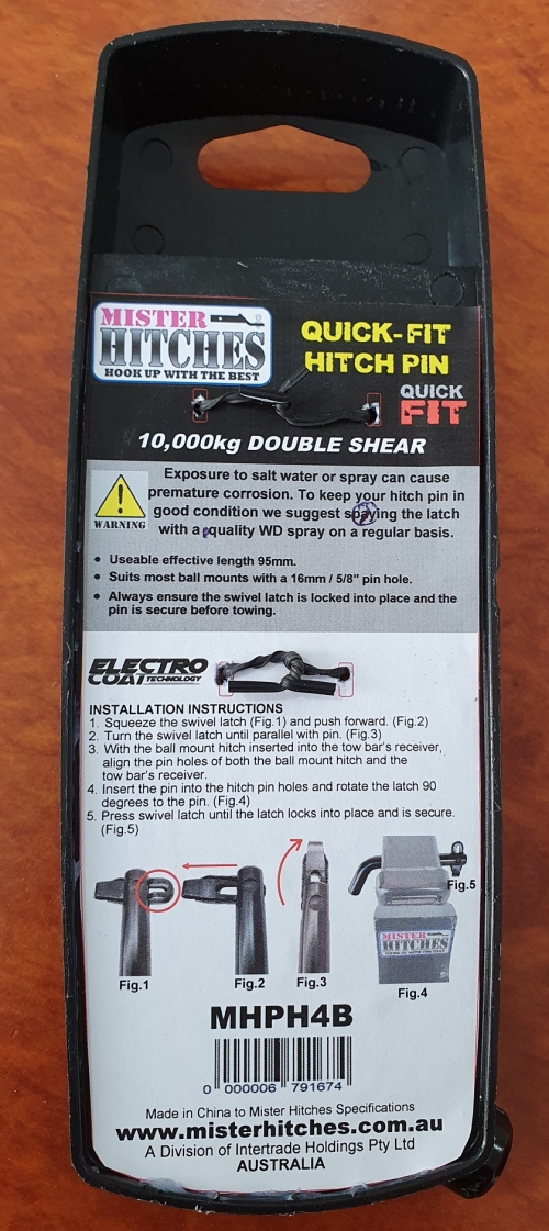 Hitch Pin Quick Release Black Long Style – Mister Hitches