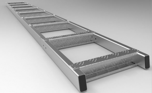 Alucab Ladder Extension – Uncoated (600mm Approx)