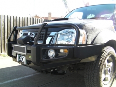 Commercial Deluxe Bull Bar to suit Navara D22 2002+