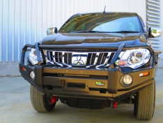 Deluxe Commercial Bull Bar to suit Mitsubishi Triton MQ and Fiat Fullback 2016 onwards